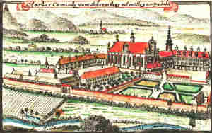 Closter Camentz vom Scheomberg od. mittag an zu sehe - Klasztor, widok ogólny od strony południowej